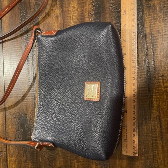 Dooney & Bourke Navy Pebble Grain Crossbody Pouchette - Picture 6 of 7